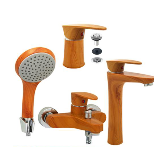 Combo de griferia Mozart Doha Monoc. Lavatorio Alto - Bidet s/t - Ducha ext. c/t Md (0413)