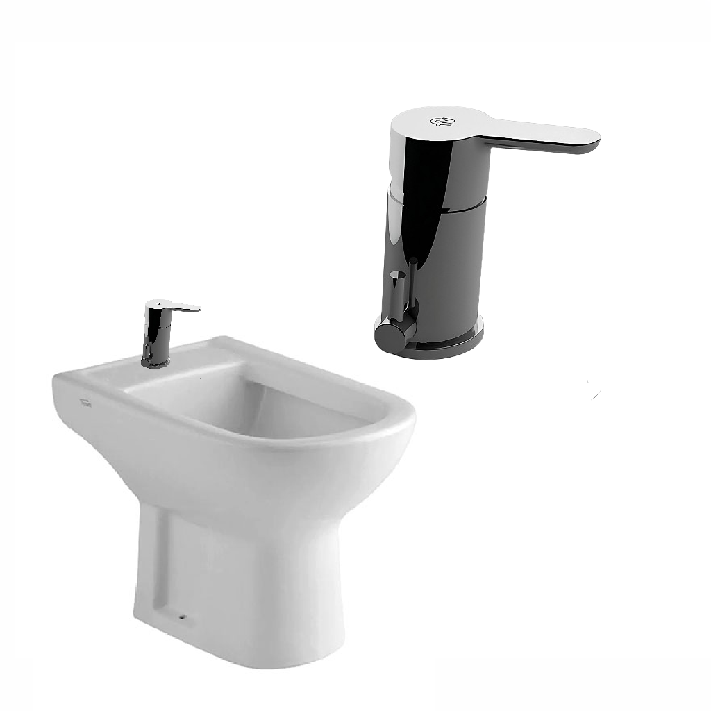 Combo Grifería FV Puelo (0189/B5) + Bidet Ferrum Bari BKM1