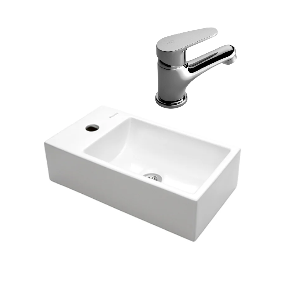 Combo Grifería FV compacta (0181/m4) + Bacha Apoyo Piazza A146