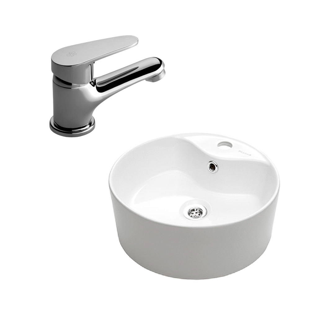 Combo Grifería FV compacta (0181/m4) + Bacha Apoyo Piazza A029