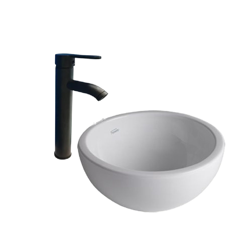 Combo Grifería Mozart Madrid NG (9239) + Bacha Apoyo Ferrum LPWF