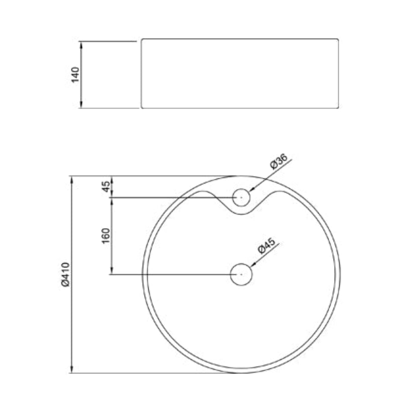 Bacha de Apoyar Peirano Circular (BCH02)