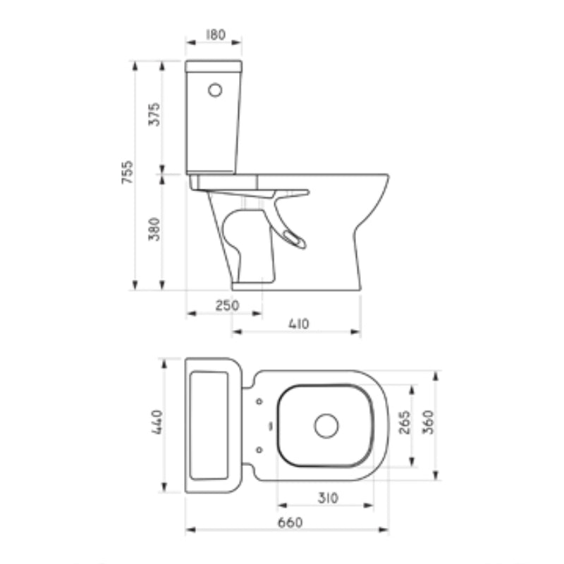 Combo Ferrum Bari Inodoro Largo + Mochila (SIN ASIENTO)