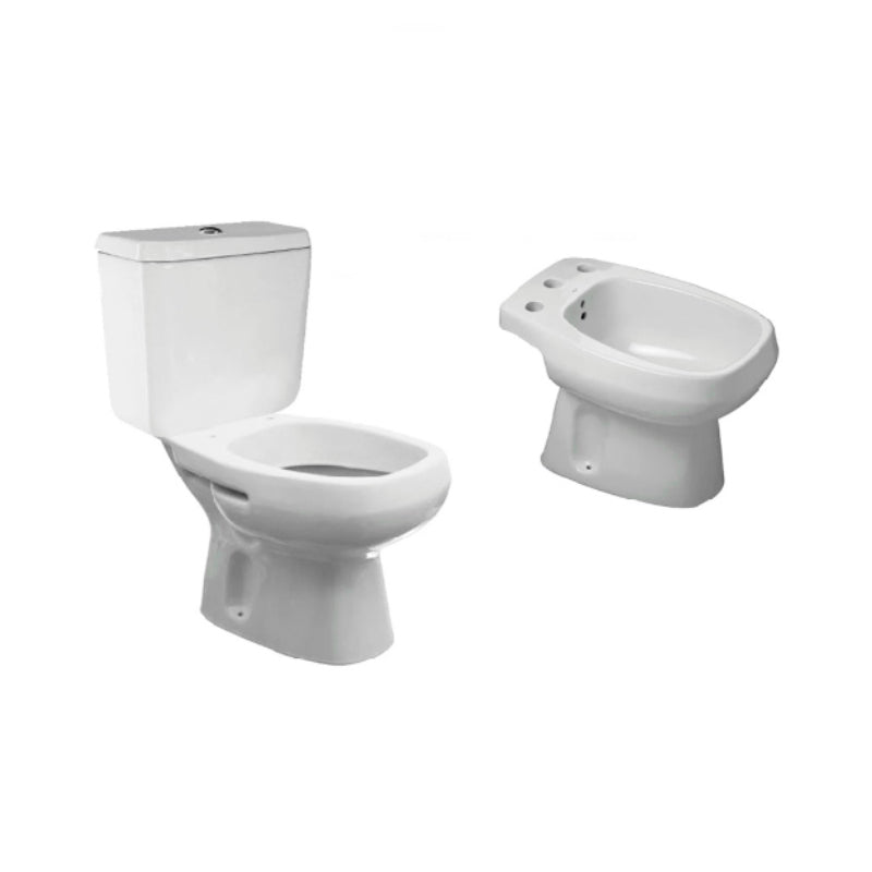 Combo Roca Monaco Inodoro Largo + Deposito Dual + Bidet (SIN ASIENTO)