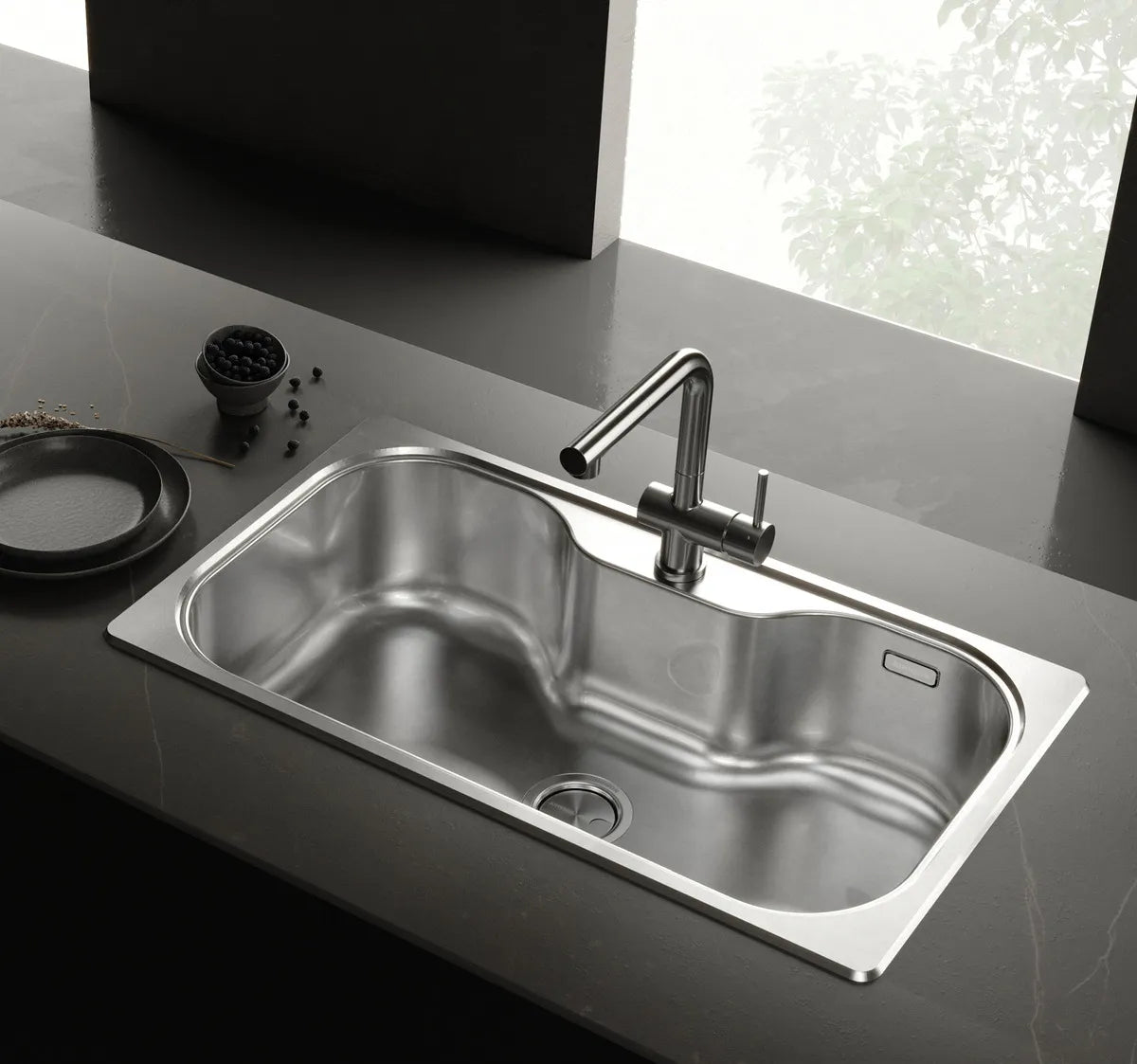 Pileta Bacha De Cocina Simple Johnson Luxor (Si85a)