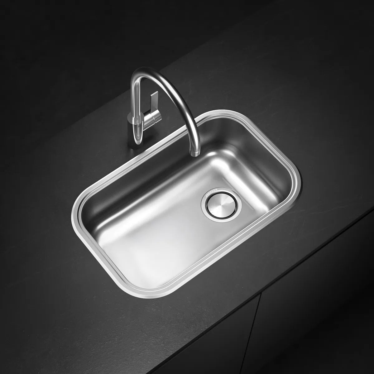 Pileta de cocina simple Johnson acero (ZN 52/18 A CR)