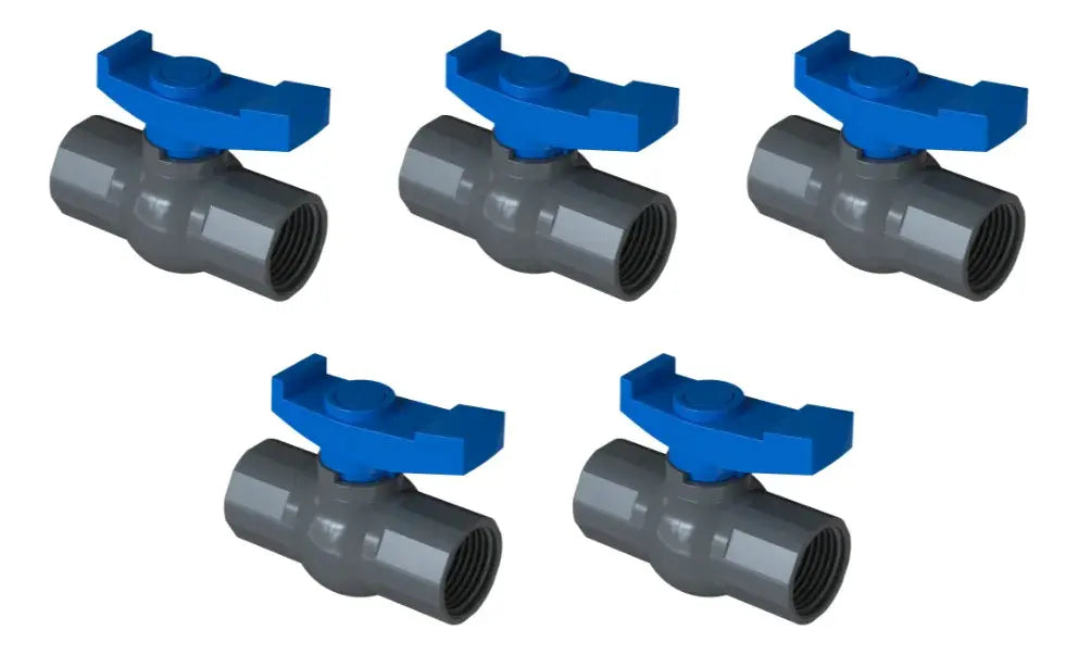 Combo 5 Válvulas Esféricas Plásticas 19mm Fv (0670-19)