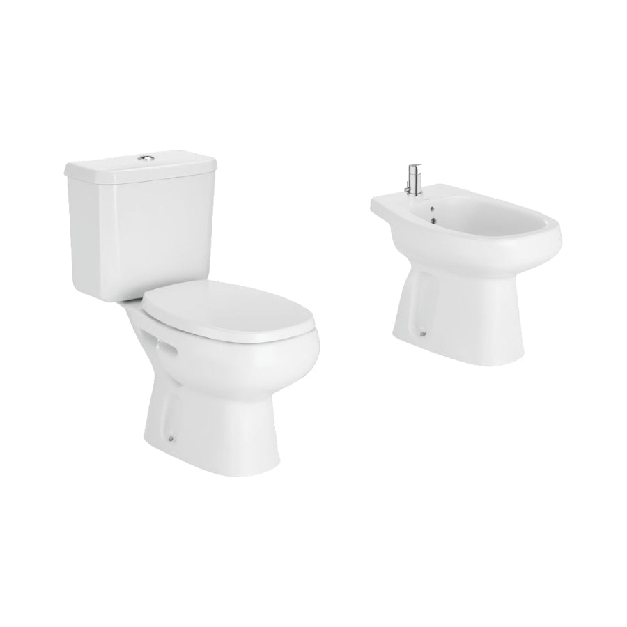 Combo Roca Monaco Inodoro Largo + Deposito Dual + Bidet (SIN ASIENTO)