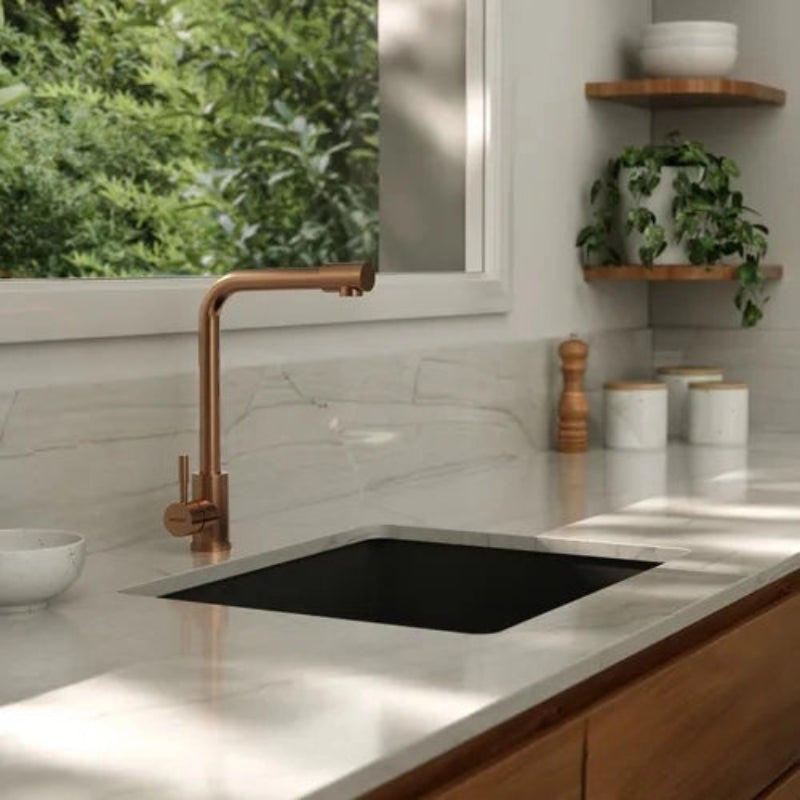 Grifería De Cocina Monocomando Cobre Mozart Tokio (7355)