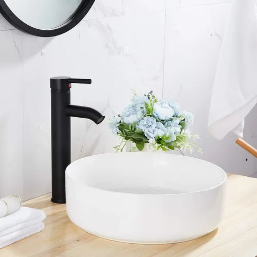 Grifería De Lavatorio Monocomando Mozart Madrid Negra (9239)