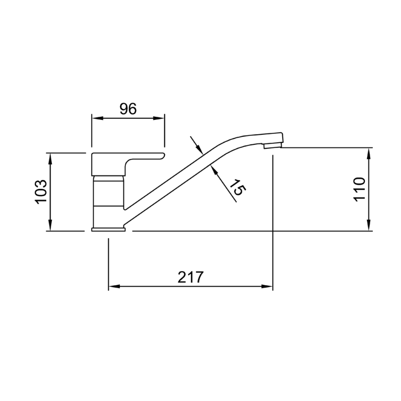 Grifería de Cocina Monocomando Peirano Renacer (20-102)