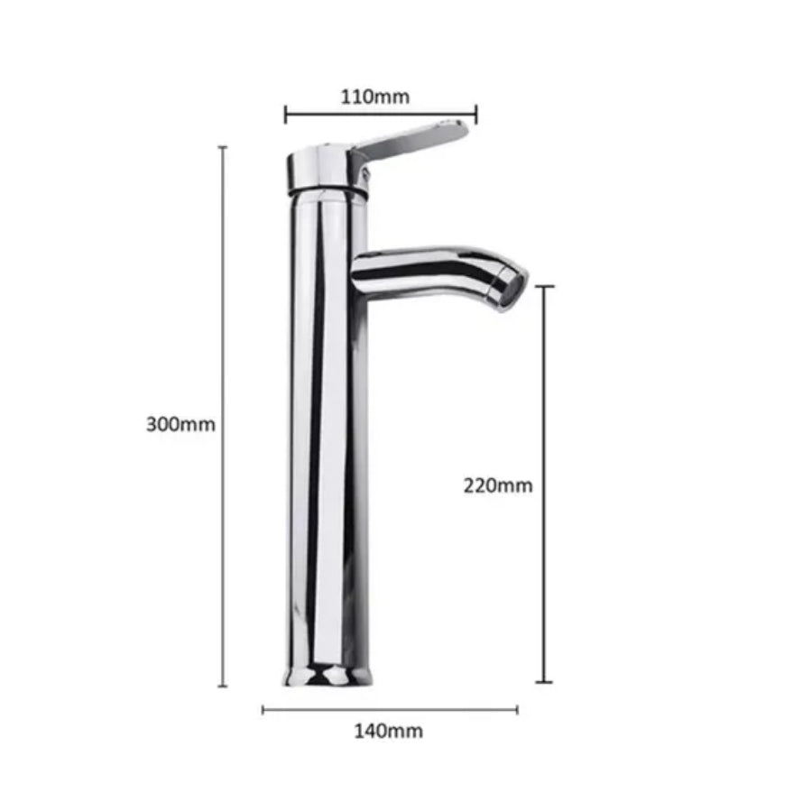 Combo Bacha Deca Oval (L.155.17) + Grifería de Lavatorio Alto (10017)