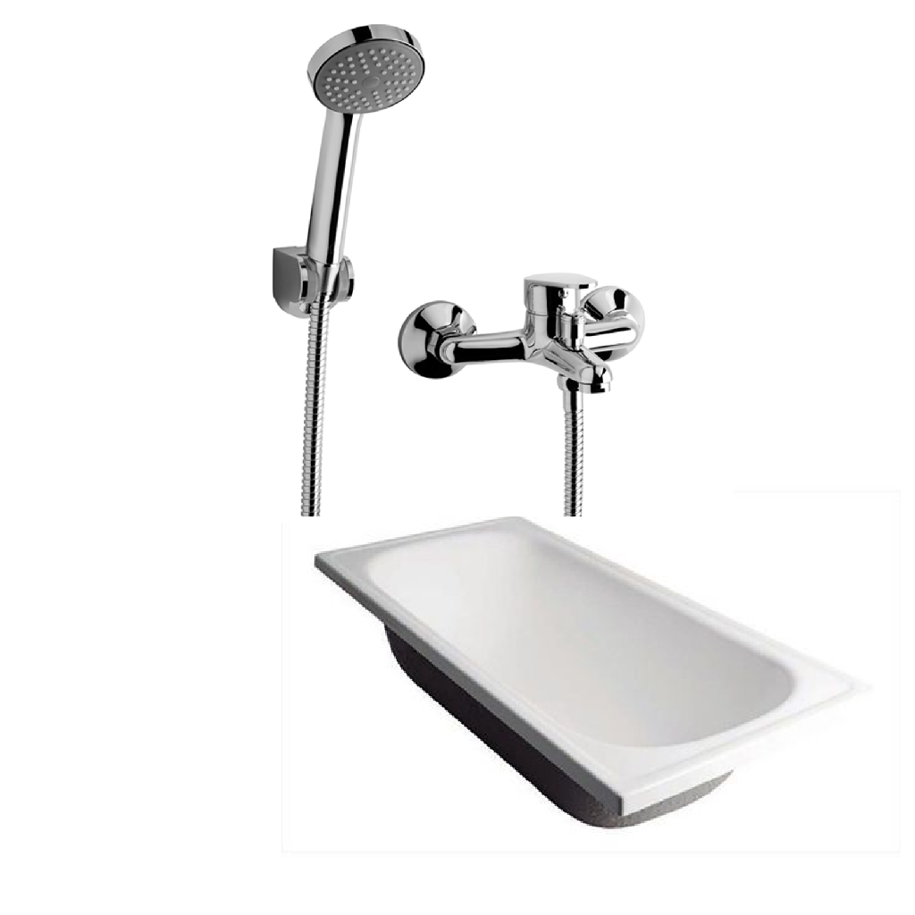 Combo Bañera Ferrum serena 150 (BF150) + Grif. FV Compecta (0310/m4)