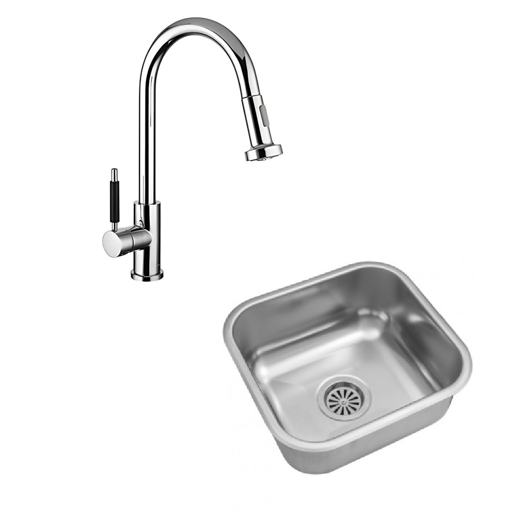 Combo Bacha Johnson ee 37/18 + Griferia Piazza Gourmet (10300)