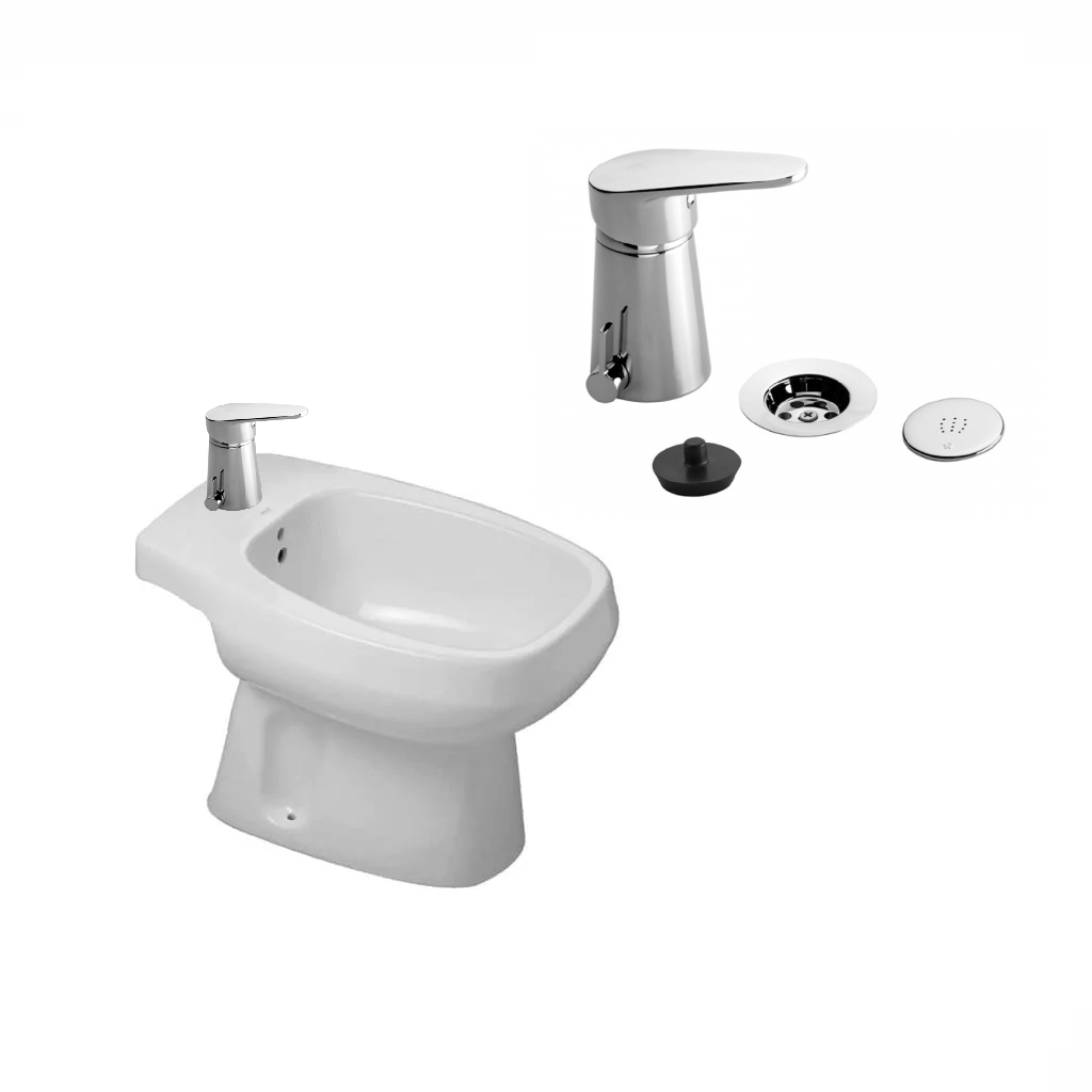 Combo Grifería FV Compacta (0189/M4) + Bidet Roca monaco