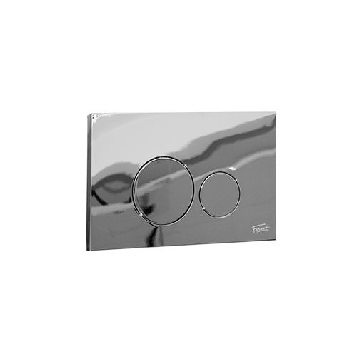 Tapa Tecla Doble Ferrum Redonda Cromada (Vta50-01)