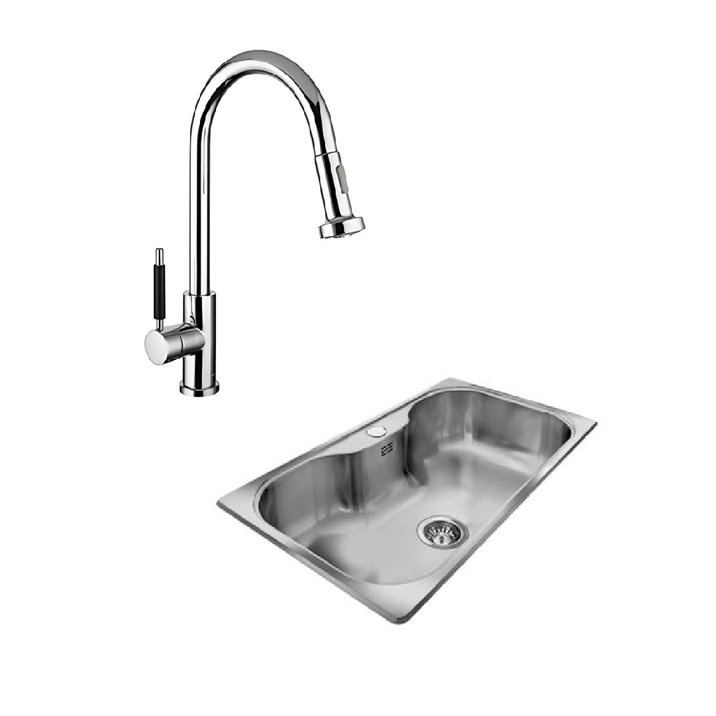 Combo Bacha Johnson SI85A + Griferia Piazza Gourmet (10300)