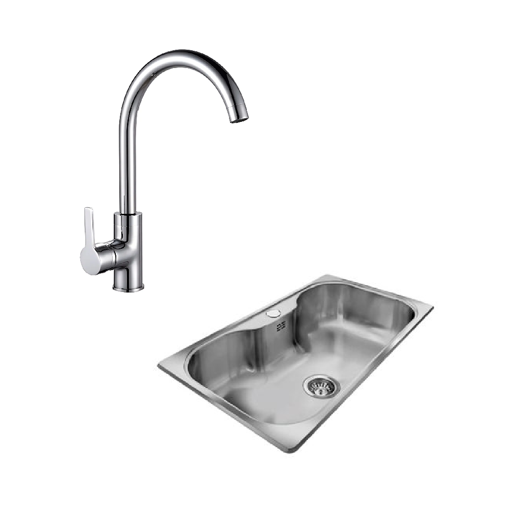 Combo Bacha Johnson SI85A + Griferia Hydros Calyx (16911)