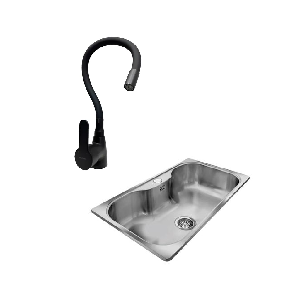 Combo Bacha Johnson SI85A + Griferia Mozart Miami (7363)