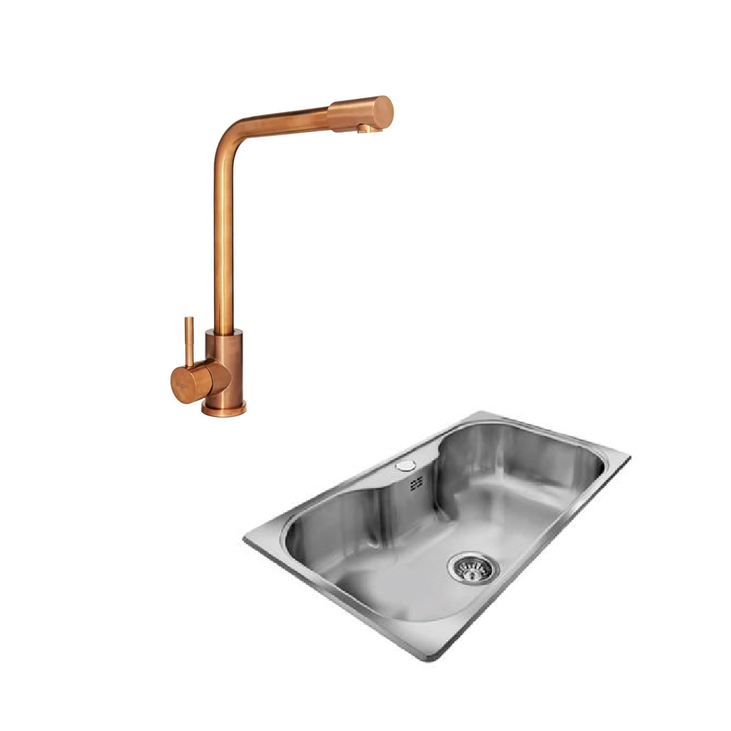 Combo Bacha Johnson SI85A + Griferia Mozart tokio (7355)