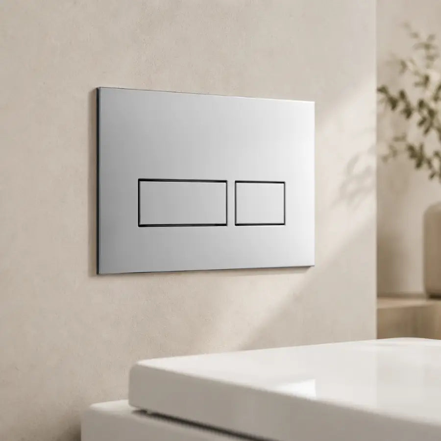 Tapa Tecla Ferrum Rectangular de Descarga Dual