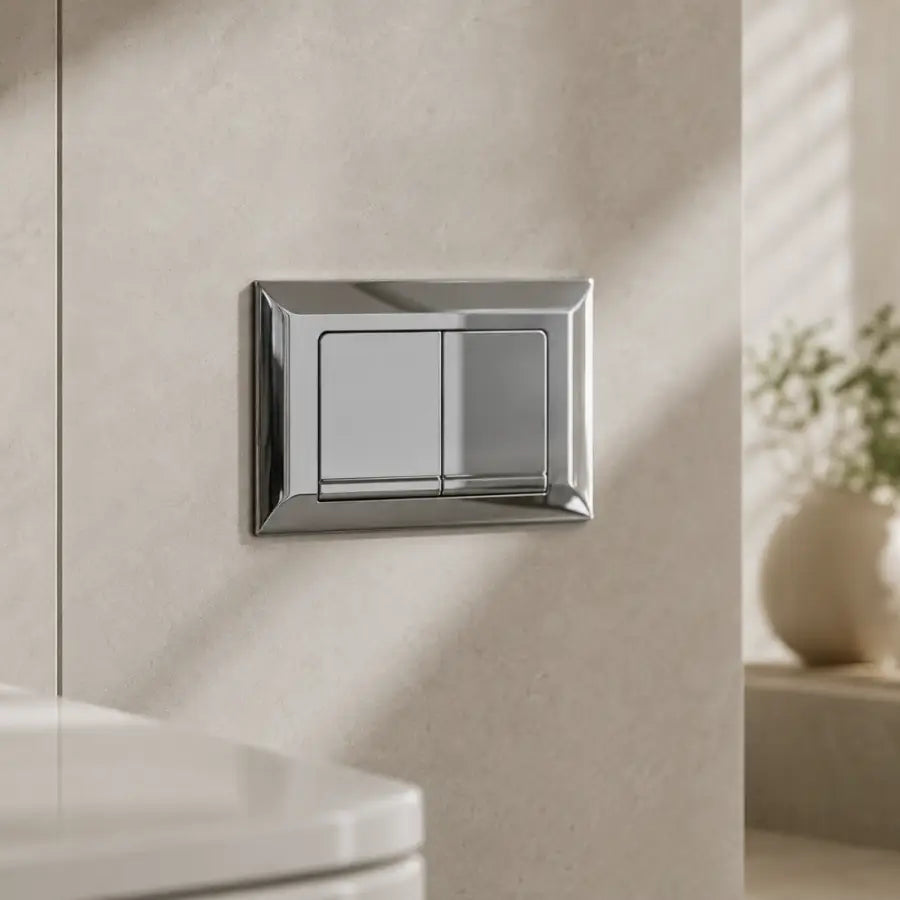 Tapa Tecla Ferrum Rectangular de Descarga Dual