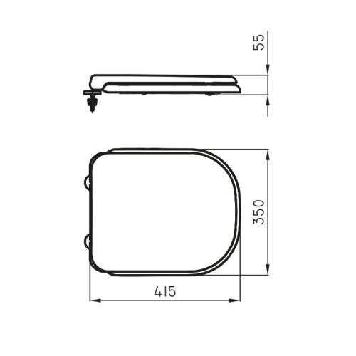 Tapa asiento ferrum bari polipropileno (TKSP)