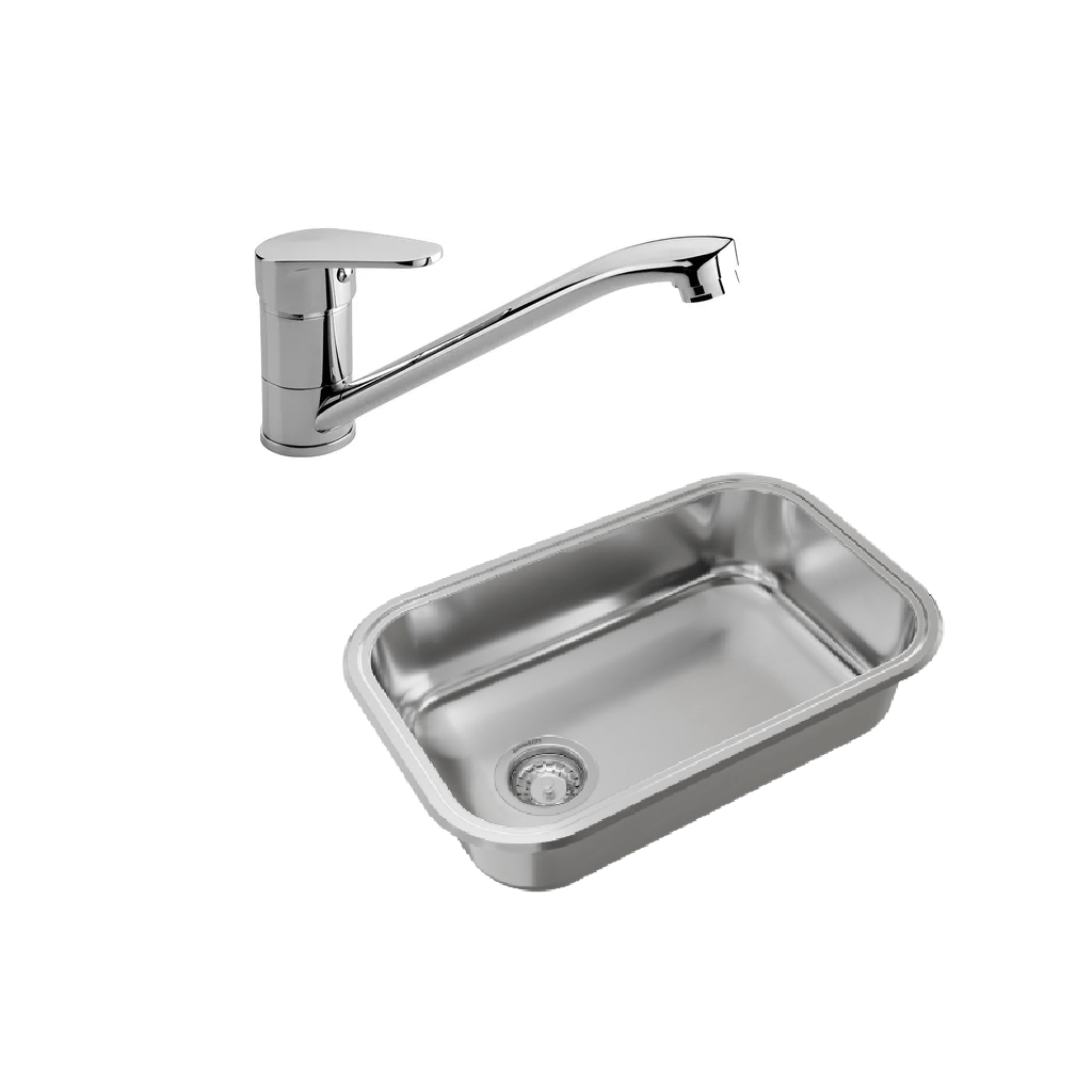 Combo Bacha Johnson zn 52/18a + Griferia FV Compacta (0411.01/m4)