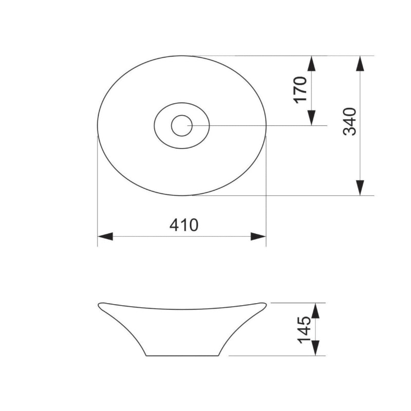 Bacha De Apoyo Piazza Ovalada (A082)