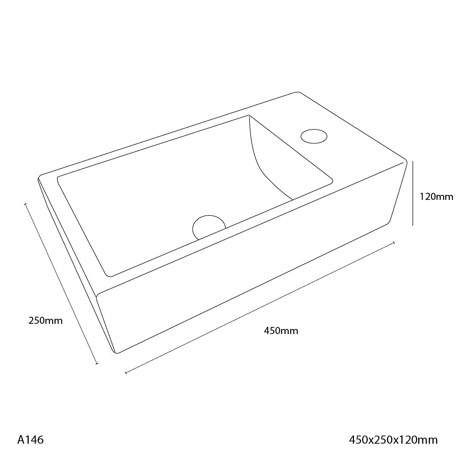 Bacha De Apoyo Piazza Porcelana (A146)