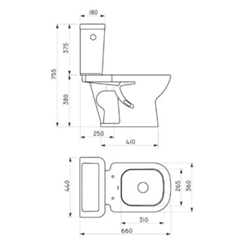Inodoro Largo Ferrum Bari (IKLM)